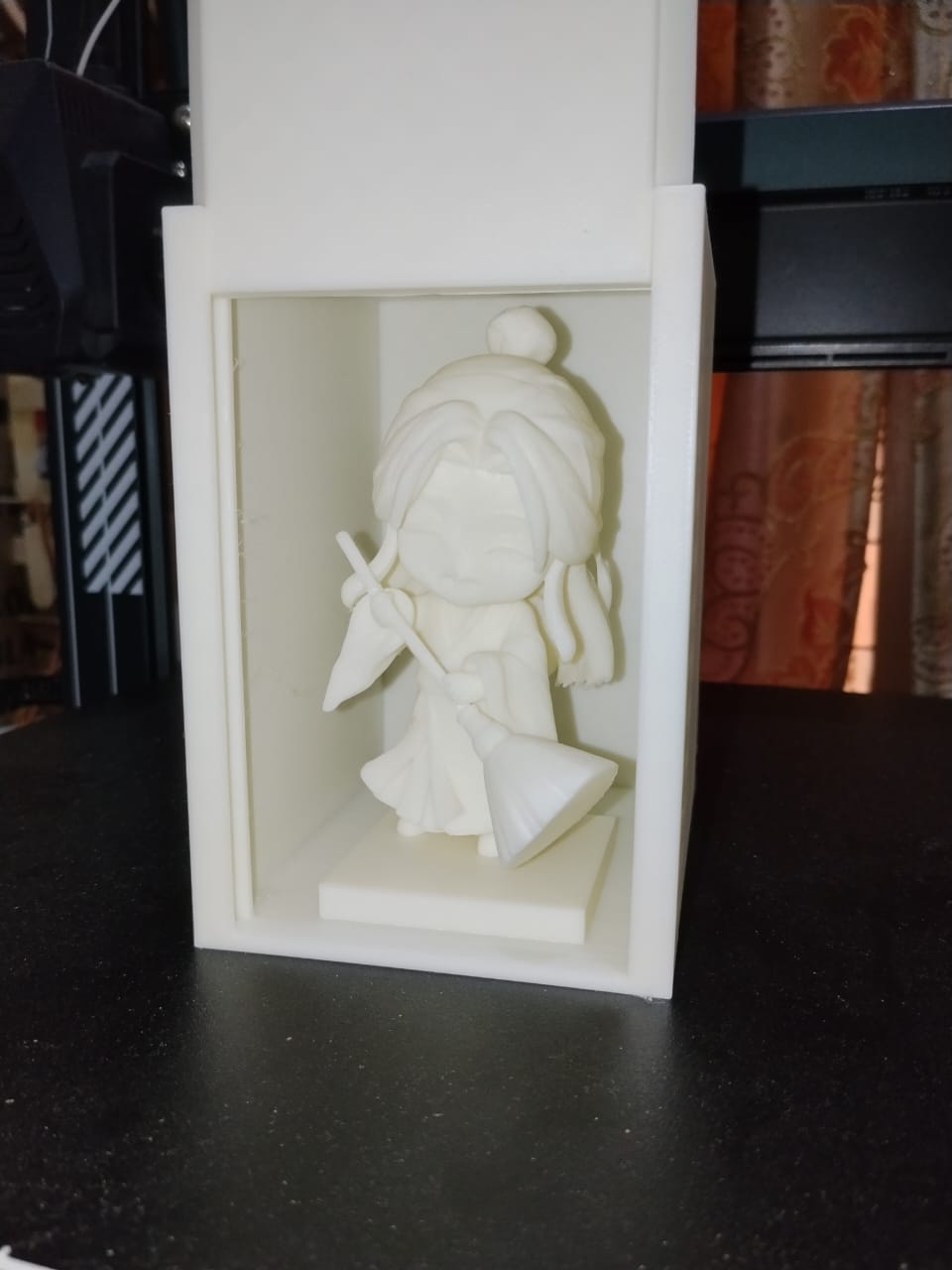 Xie Lian Chibi Figurine in Display Frame from Heaven Official's Blessing